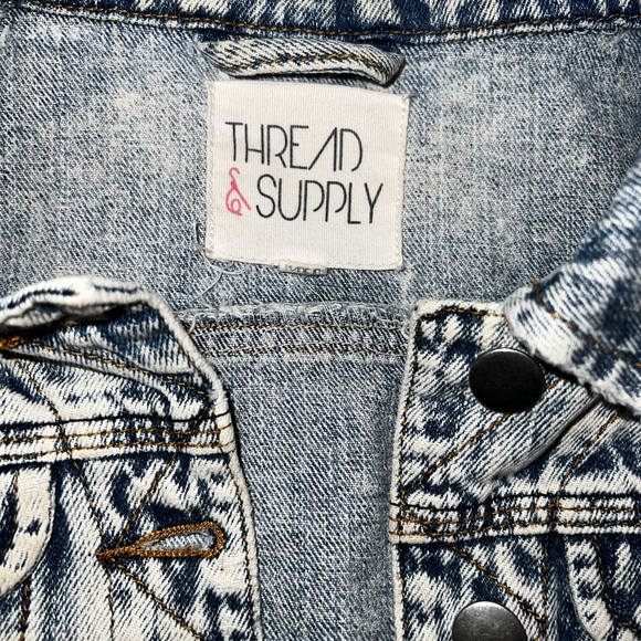 THREAD & SUPPLY CROPPED JEAN JACKET - Picture 2 of 2